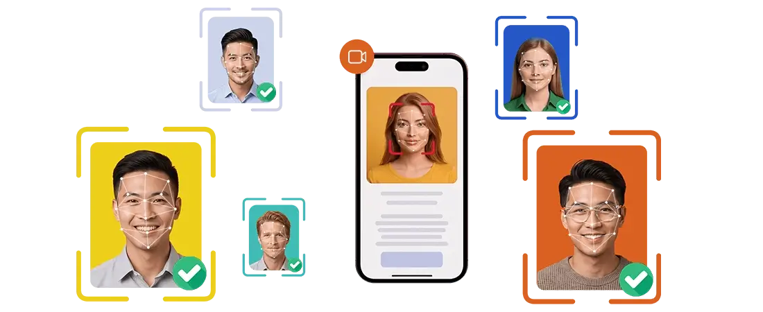 EnableX Video KYC platform — AI liveness detection, document OCR, and face matching in a browser-based video call